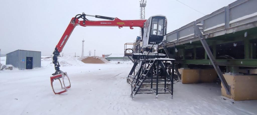 Стационарный манипулятор «PALFINGER VM10L86S» для леса фото 1