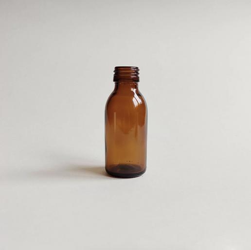Флакон 100 мл, коричневое стекло gl28, опт фото 1