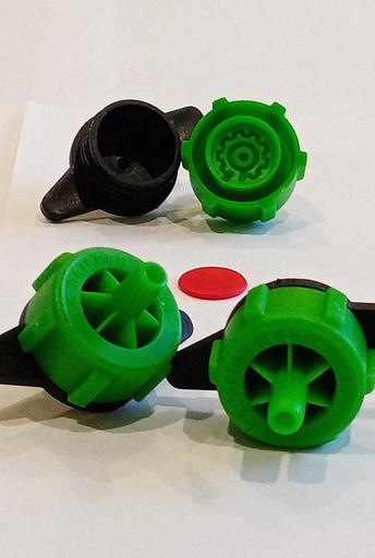 Компенсированная капельница 4 л/ч зелёная SERDRIP фото 3