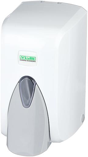Диспенсер (дозатор) для жидкого мыла и антисептика Vialli S5 500 мл, белый фото 1