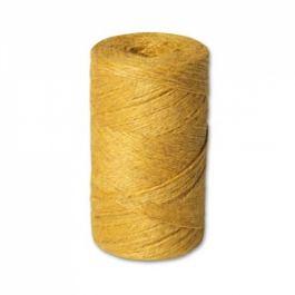 Шпагат джутовый 1200 текс 0,5 кг желтый ОПТ фото 1