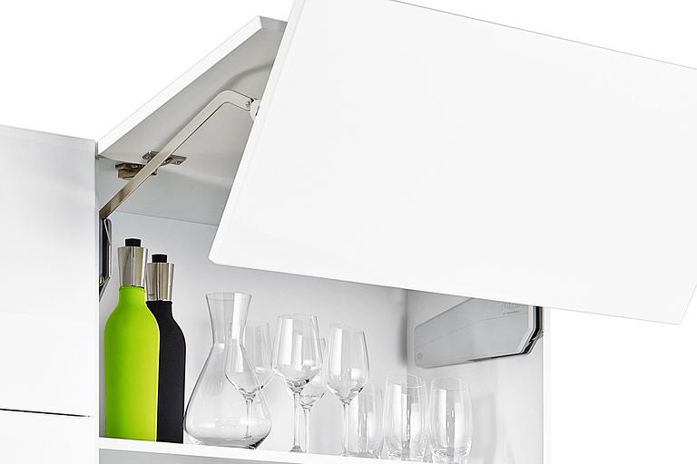 Kessebohmer FREE Fold Short для складных фасадов, комплект Н 840-910 мм, 4,7 - 8,9 кг, I4fs фото 1