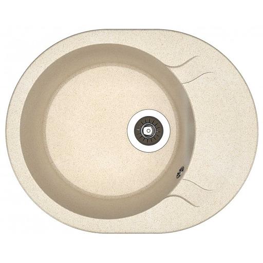 Мойка "Берта 580" (580х470х217), латте фото 1