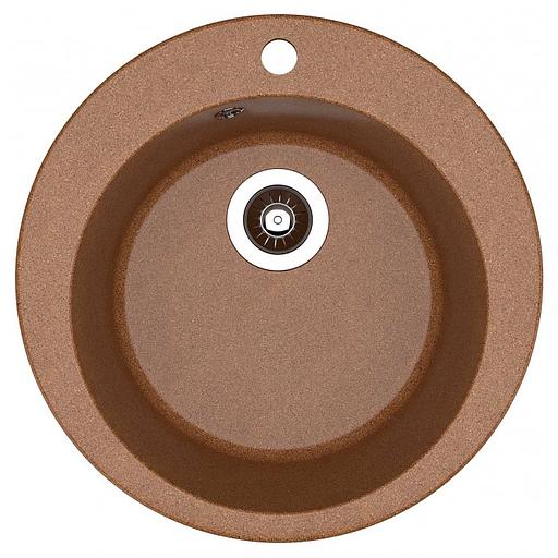 Мойка "Гала" (d510х217), терракота фото 1