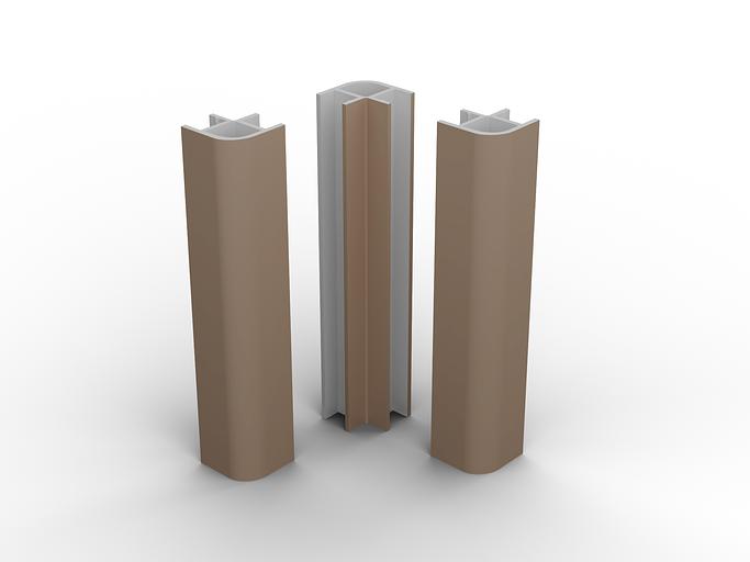 Угловое соединение 90 (34 семолина бежевая) Н-100 универсальное фото 1