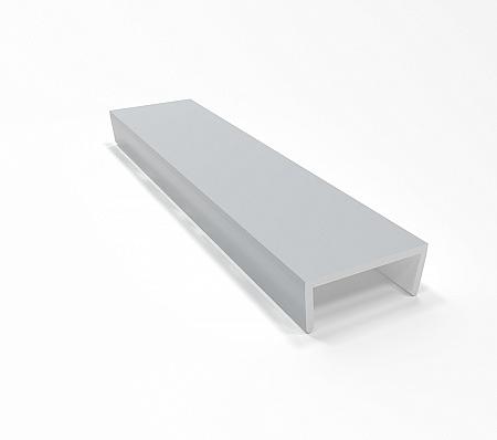 Торцевая заглушка Н-100 (8 гладкий алюминий) фото 1