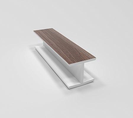 Угловое соединение 180 (21 ясень шимо темный) Н-100 фото 1