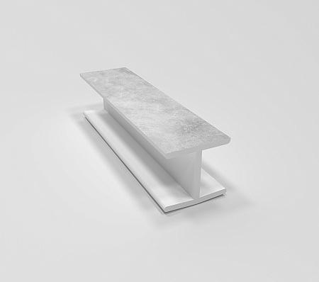 Угловое соединение 180 (25 бетон светлый) Н-100 фото 1