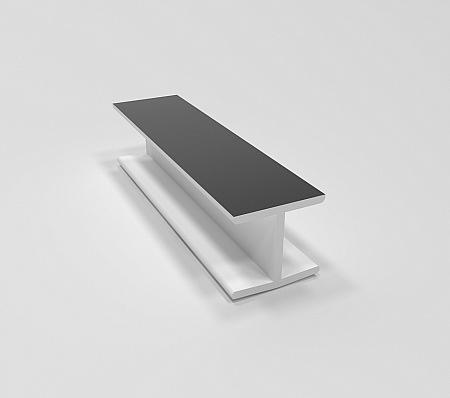 Угловое соединение 180 (22 черный глянец) Н-150 фото 1