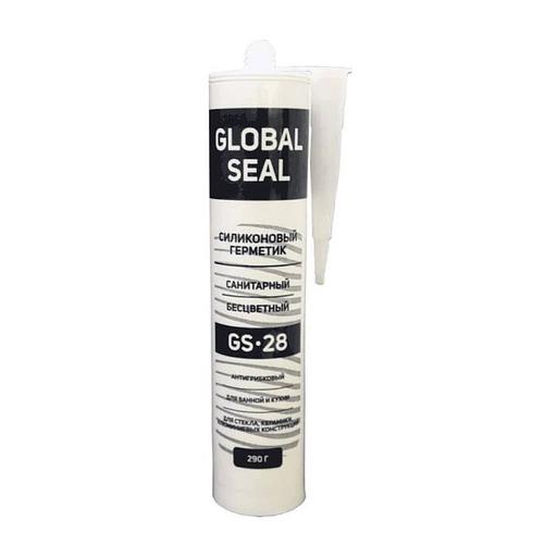 GlobalSeal GS-28, Герметик силиконовый санитарн., бесцветный, 290 гр. фото 1