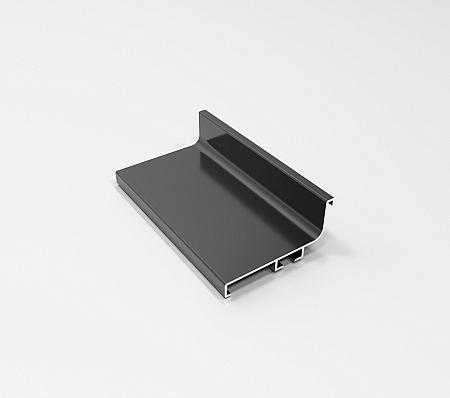 Профиль Г-образный L=4,05м Черный анодированный фото 1