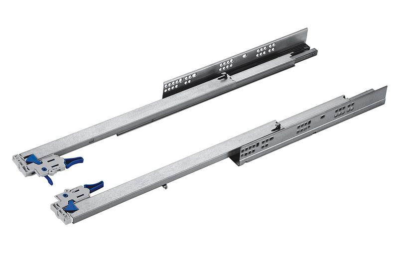 Направляющие скрытого типа UNIHOPPER 450мм 3D полного выдв. с доводчиком фото 1