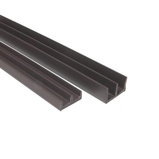 Профиль направляющий Ш-образный 2м, коричный фото 1