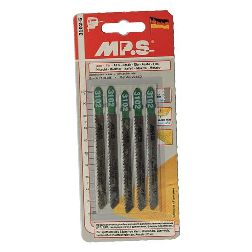 Пилка для лобзика 100х75 "MPS" обратн. зуб (древесина, фанера, ламинат) фото 1