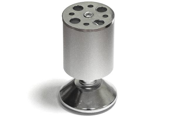 Опора d50мм, h-100мм, мат. хром фото 1