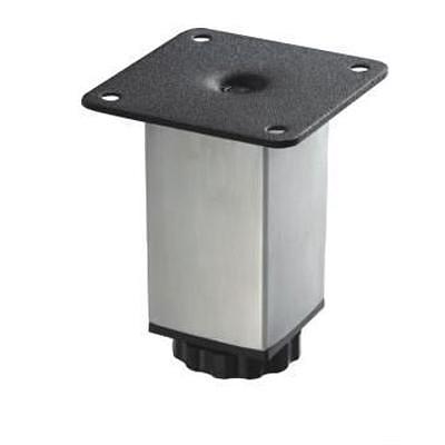 Опора 40х40мм, h-100мм, хром фото 1