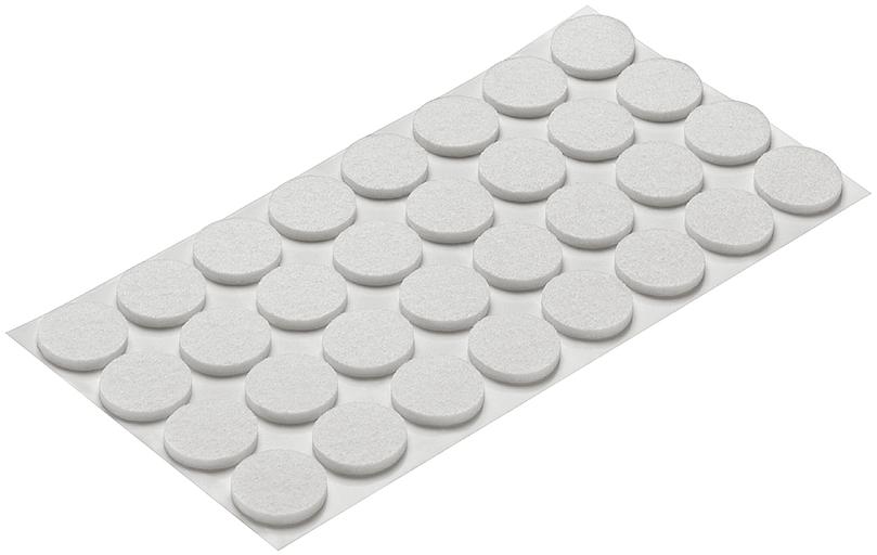 Подпятник фетровый d=24мм (33шт/лист), белый фото 1