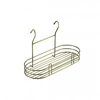 Полка овальная (400х185х250мм), бронза фото 1