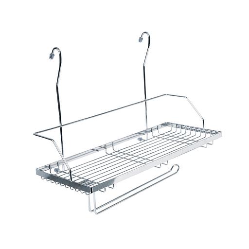 Полка с пов. держателем для полотенца (390х215х280/355мм), хром фото 1