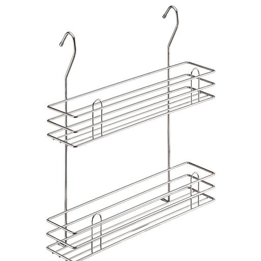Полка для специй двухъярусная, Тип II (350х105х400мм), хром фото 1