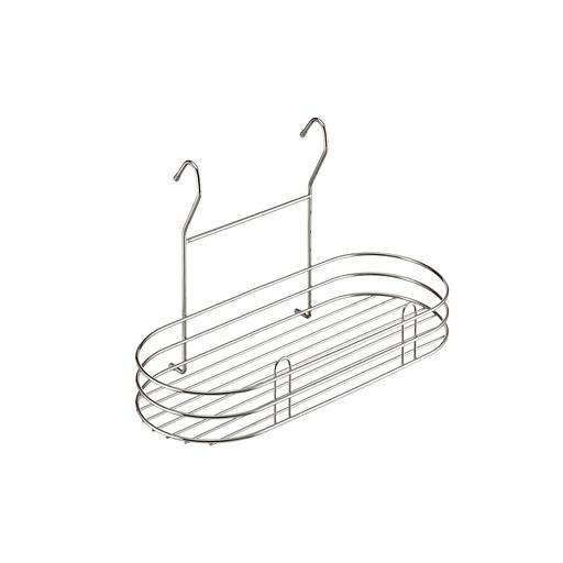 Полка овальная (400х185х250мм), хром фото 1