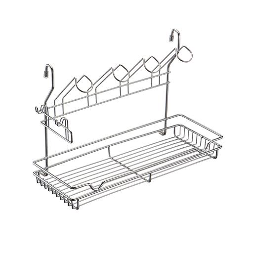 Полка комбинированная (390х173х265мм), хром фото 1