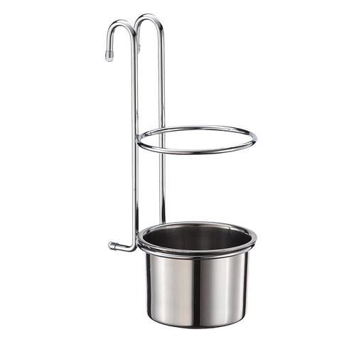 Стакан для столовых приборов (135х105х260мм), хром фото 1