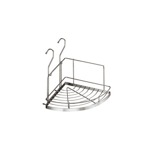 Полка угловая малая (230х230х230мм), хром фото 1