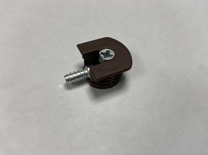 Эксцентрик усиленный пластиковый 16 мм №7 Венге фото 1