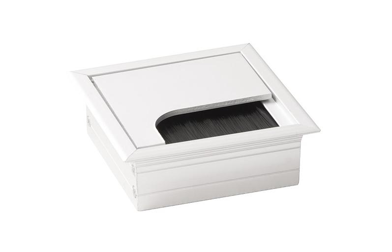 Заглушка кабель-канала 80*80 мм, черная фото 1