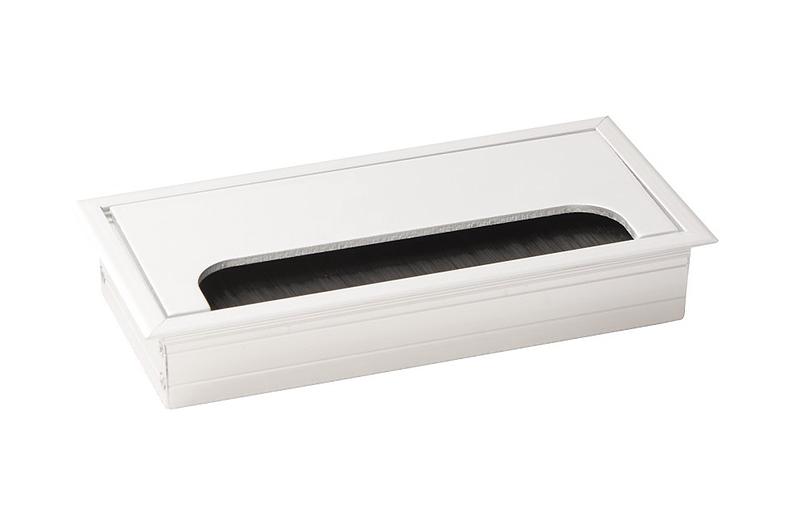 Заглушка кабель-канала 80*160 мм, алюминий фото 1