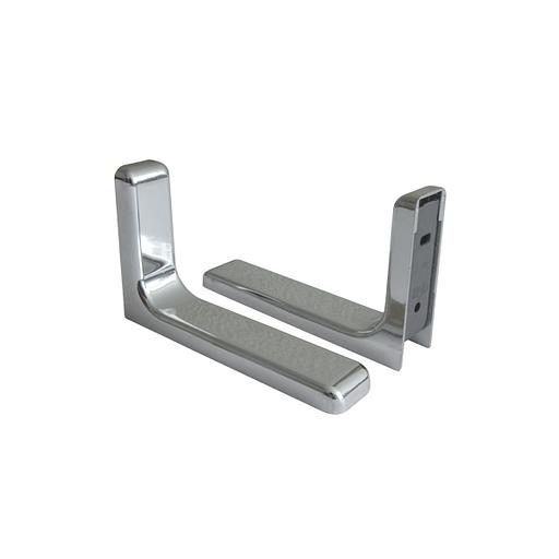 Полкодержатель 39106.01 (119х77,5х25мм), хром фото 1