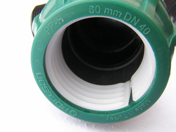 Муфта ПНД 50х40 переходная компрессион. фото 2