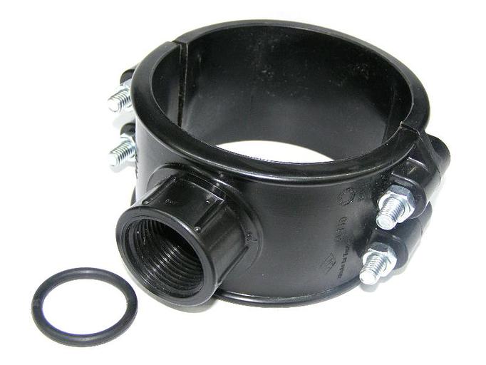 Седловая врезка ПНД 75x3/4 компрессион. фото 1