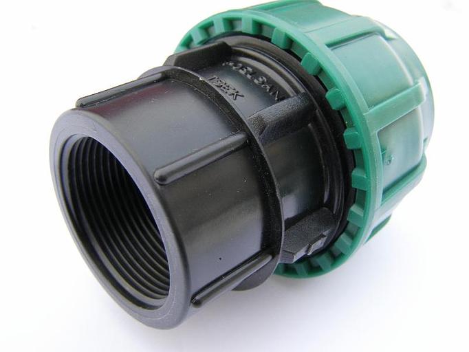 Муфта ПНД 90x2 с внутренней резьбой компрессион. фото 1