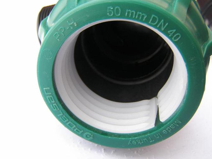 Тройник ПНД 110x3x110 с внутренней резьбой компрессион. фото 4