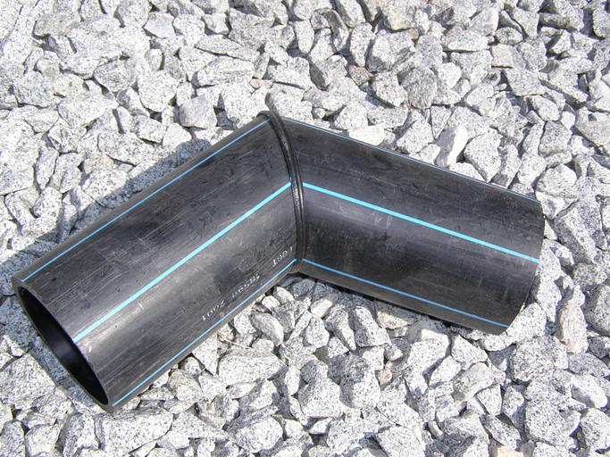 Отвод сварной 200 мм ПЭ100 SDR11 (90 градусов) фото 1