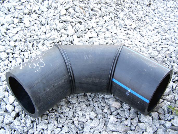 Отвод сварной сегментный 280 мм ПЭ100 SDR11 (90 градусов) фото 1