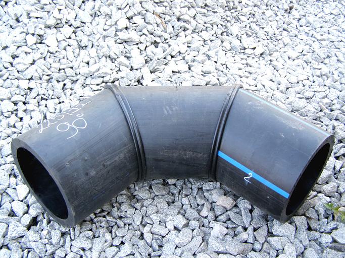 Отвод сварной сегментный 450 мм ПЭ100 SDR11 (90 градусов) фото 1