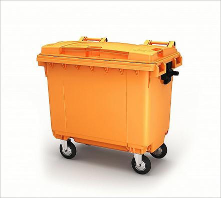 Мусорный контейнер 770л Оранжевый фото 1
