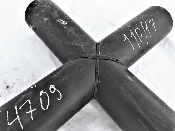 Крестовина 450x450 мм ПЭ100 SDR11 фото 1