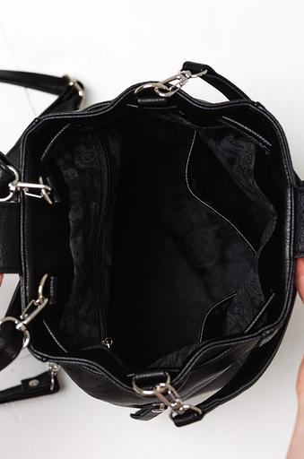 Рюкзак женский кожаный чёрный опт фото 10