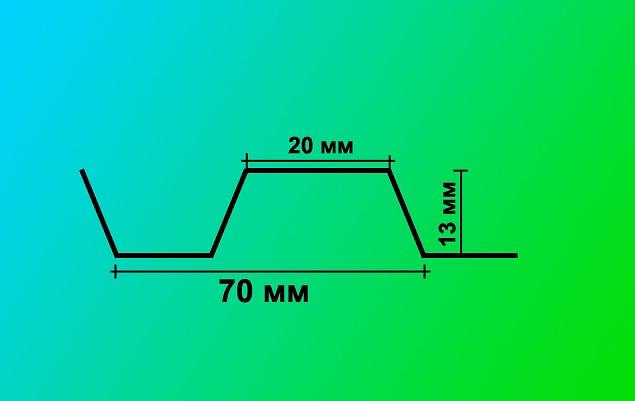 Кровельный профилированный поликарбонат 1.05×2 м, толщина 1.3 мм фото 3