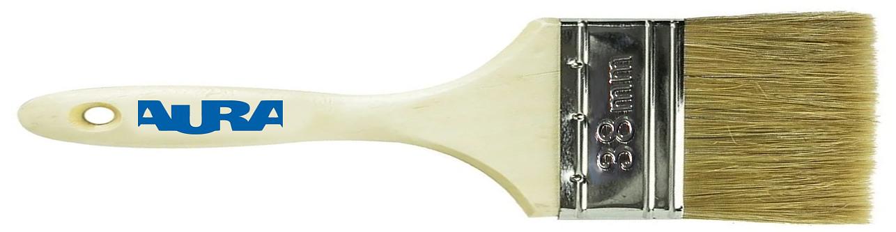 Кисть AURA натуральная щетина 38мм фото 1