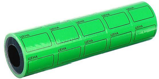 Ценник-ролик 20*30 зеленый 200шт фото 1