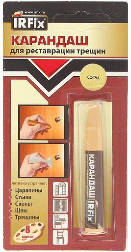 Карандаш для реставрации трещин IRFix Сосна, Клен, Ясень, 6г (блистер) фото 1