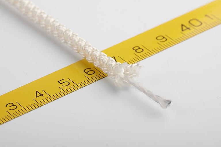 Фал силовой плетеный полимерный белый 10мм*100м фото 1