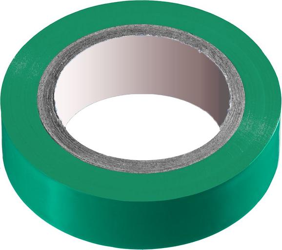 Изолента ПВХ 15мм*20м зеленая фото 1