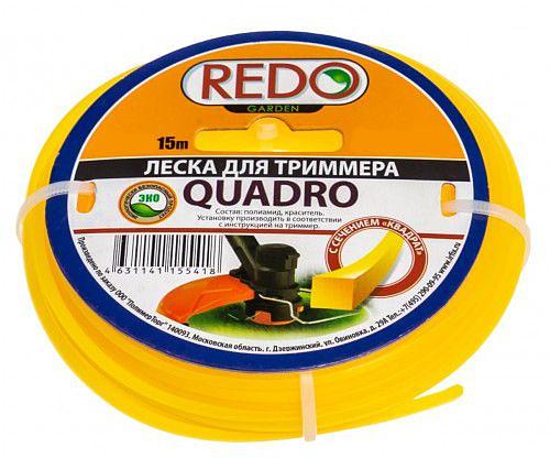 Леска для триммера REDO QUADRO квадратная 1,6мм*15м фото 1