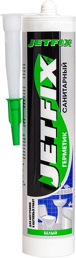 Герметик силиконовый санитарный JETFIX белый 280мл фото 1